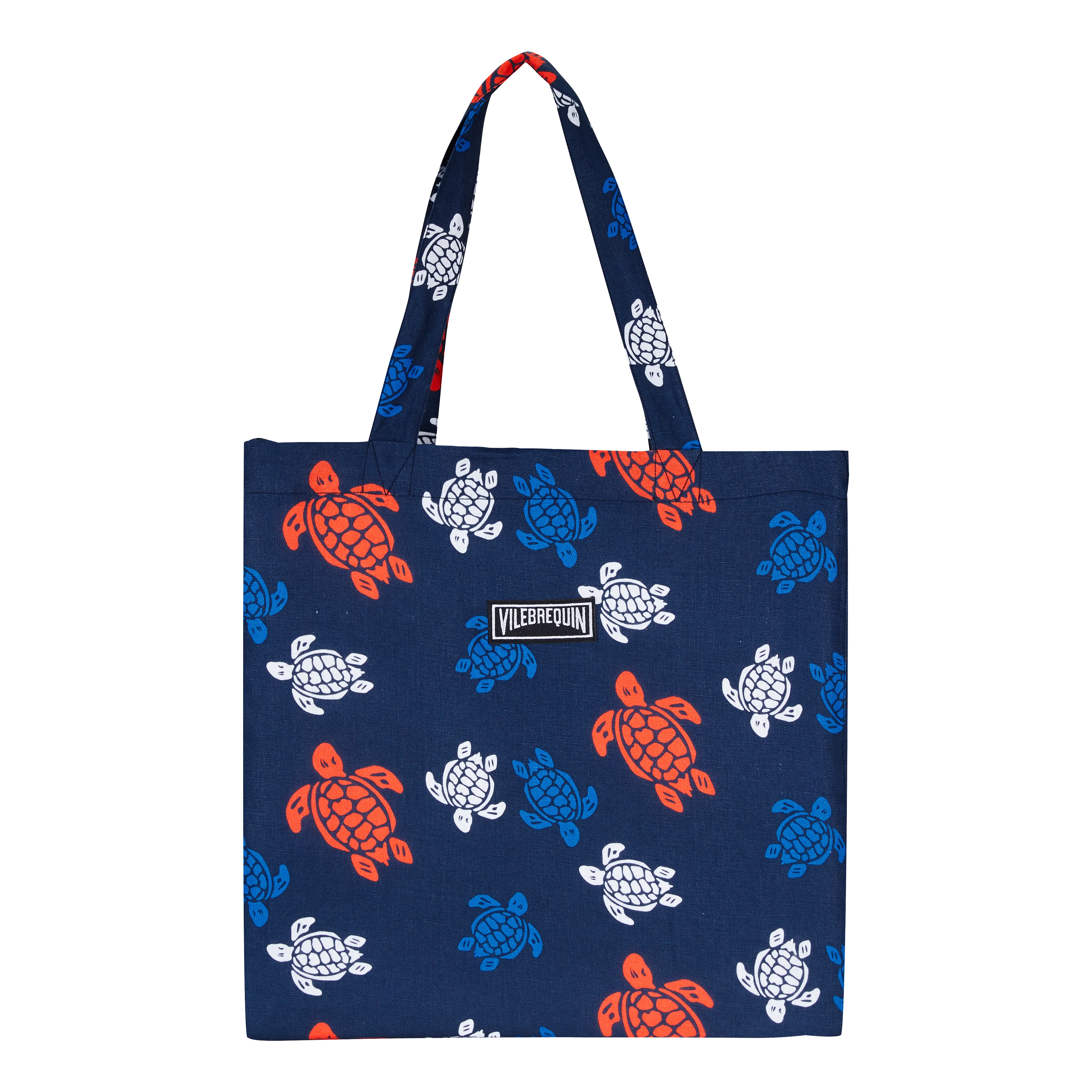 Tortues Multicolores Unisex-Leinenstrandtasche